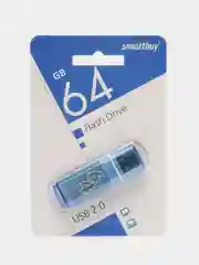 Синий флешка USB SmartBuy "Glossy" 4/8/16/32/64 GB