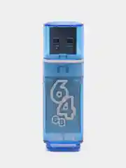 Синий флешка USB SmartBuy "Glossy" 4/8/16/32/64 GB