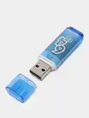 Синий флешка USB SmartBuy "Glossy" 4/8/16/32/64 GB