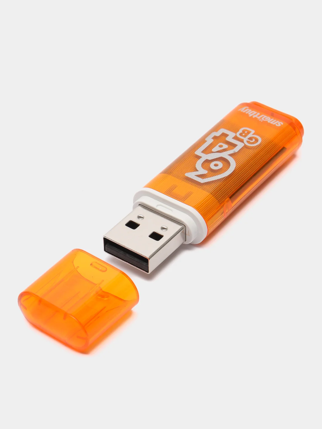 Желтый флешка USB SmartBuy "Glossy" 4/8/16/32/64 GB