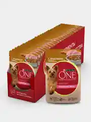 Влажный корм для собак Purina ONE Мини "Контроль веса", с индейкой, морковью, 26х85 г