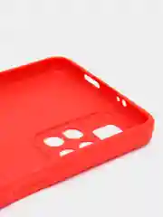 Красный чехол силиконовый с принтом для Xiaomi Poco M4 Pro 5G
