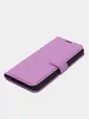 Лавандовый чехол-книжка Huawei Y6p с магнитной застежкой и визитницей