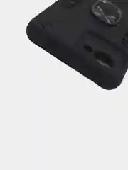 Черный чехол для Realme C30 C30s Narzo 50i Prime Реалми С30 С30С Нарзо с металлической подставкой