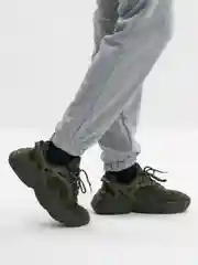 Зелёный хаки кроссовки мужские