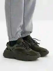 Зелёный хаки кроссовки мужские