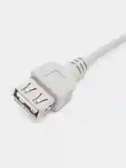 Кабель компьютерный USB 2.0 AM-AF штекер-гнездо, удлинитель USB, серый