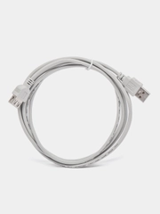 Кабель компьютерный USB 2.0 AM-AF штекер-гнездо, удлинитель USB, серый