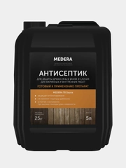Антисептик для защиты древесины в банях и саунах MEDERA 70 Sauna. 5 литров