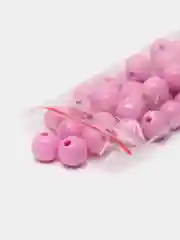 Розовый бусины пластиковые, круглые