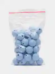 Голубой бусины пластиковые, круглые