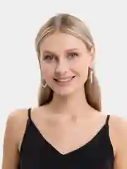 Золотой длинные серьги-подвески, с жемчугом, массивные