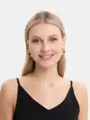 Золотой серьги круглые, золотые и серебристые серьги, крупные серьги, серьги-гвоздики
