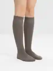 Песочный хаки гольфы женские, утепленные