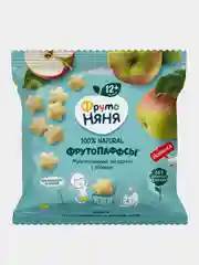 Звездочки мультизлаковые ФрутоНяня ФРУТОПАФФС, с яблоком, с 12 месяцев, 21 г