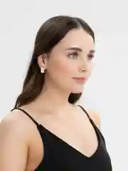 Горчичный бежевые серьги
