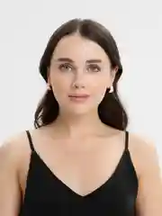 Горчичный бежевые серьги