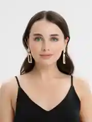 Золотой серьги-подвески