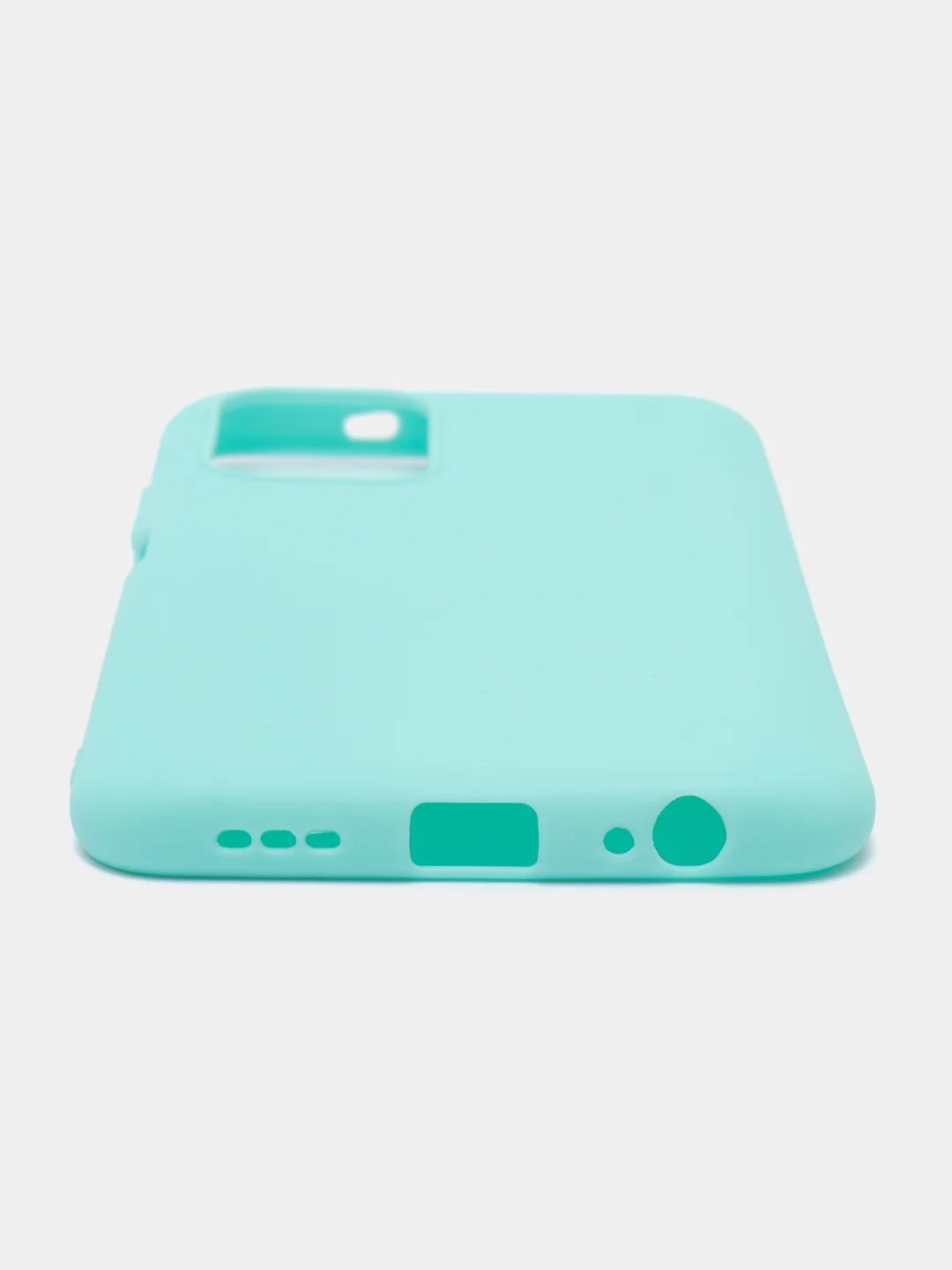 Бирюзовый матовый чехол для Xiaomi Redmi Note 10 / Note 10T / Note 10 Pro / Poco M3 Pro, силиконовый