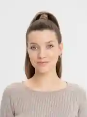 Белый моно серьга, одиночная сережка