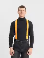 Оранжевый подтяжки эластичные, унисекс
