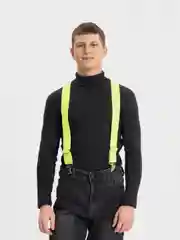 Салатовый подтяжки эластичные, унисекс