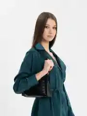 Черный женская сумка на плечо, сумка-багет