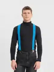 Лазурный подтяжки эластичные, унисекс