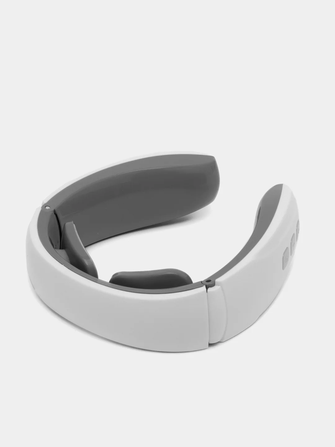 Белый массажер электрический для шеи, миостимулятор мышц usb зарядка