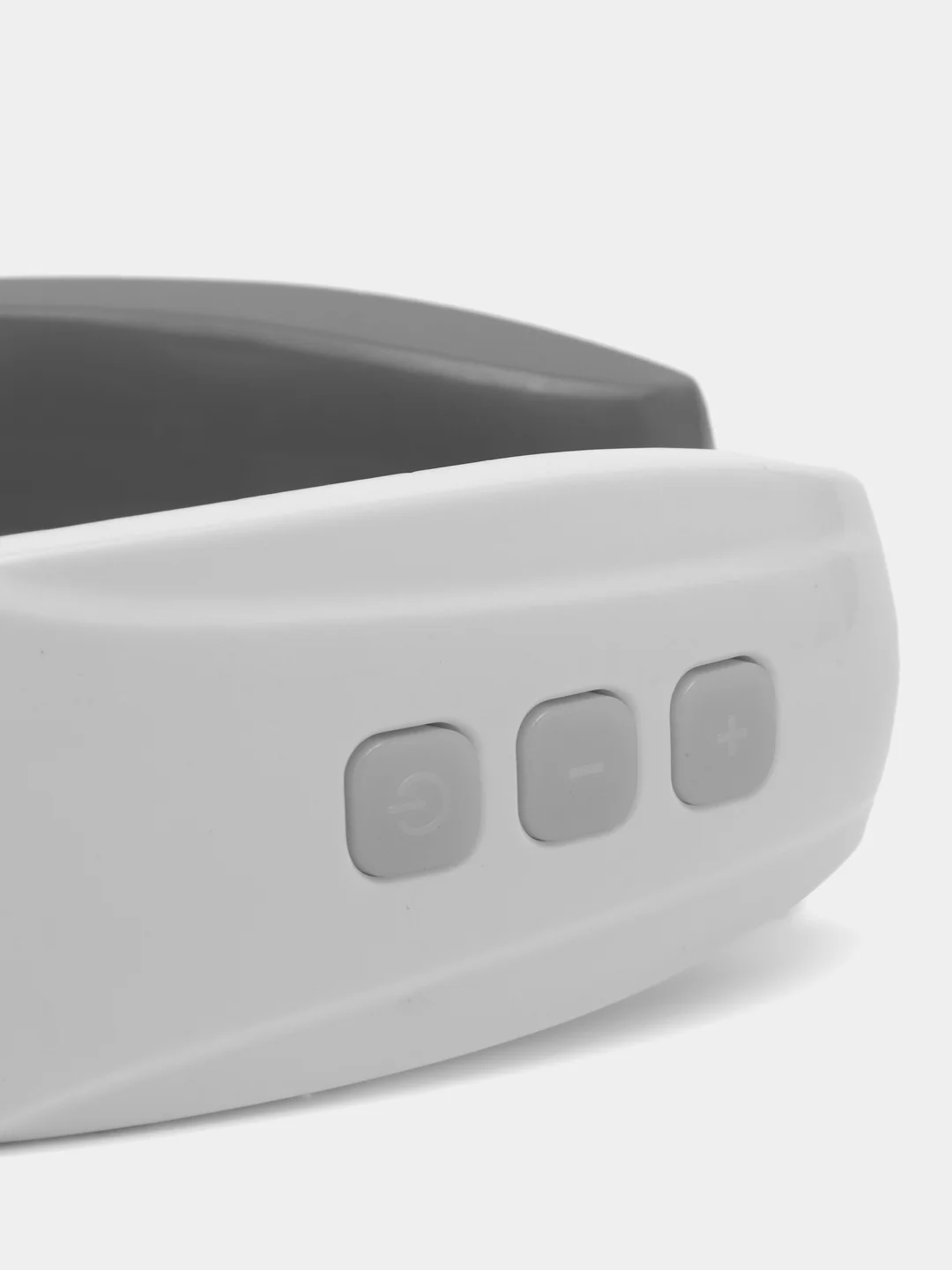 Белый массажер электрический для шеи, миостимулятор мышц usb зарядка