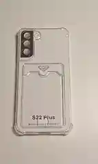 Чехол для SAMSUNG S22 PLUS с карманом для пластиковой карты и усиленными углами