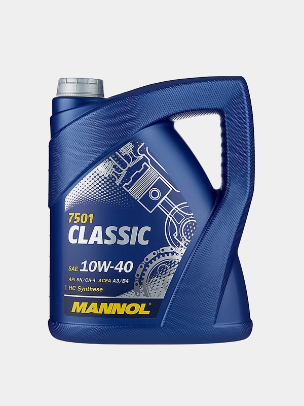 Моторное масло MANNOL Classic 10W-40, полусинтетическое, 4 л