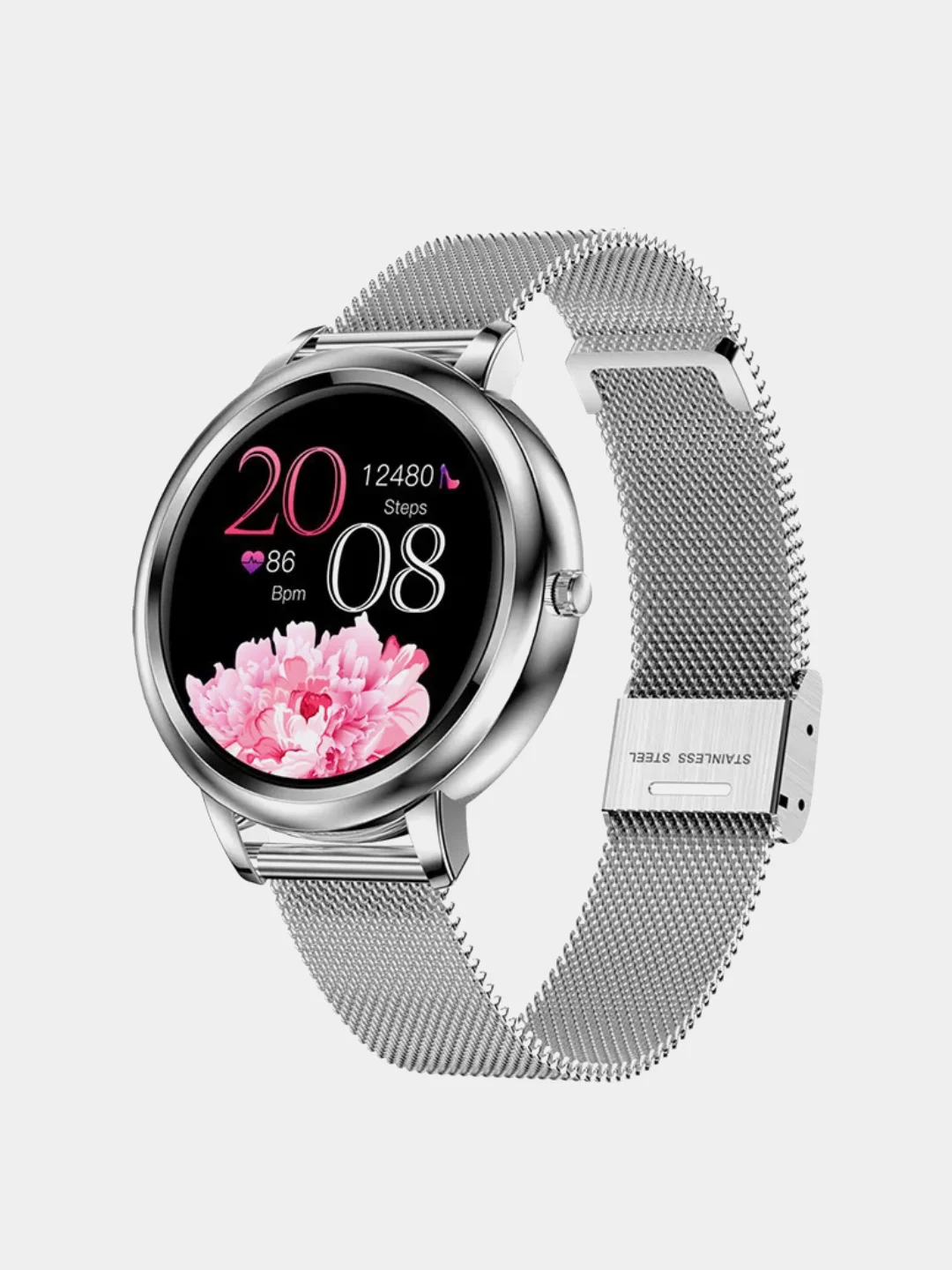 Серебряный смарт часы женские Smart Watch NX19