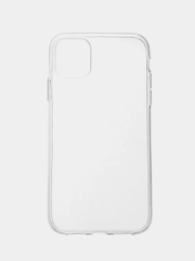 Чехол для iPhone 11, прозрачный, силиконовый