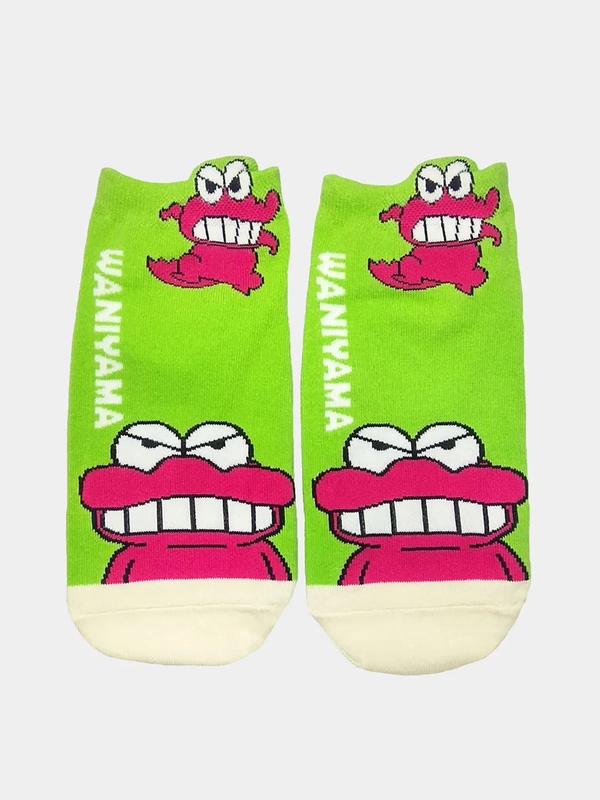 Носки короткие с принтом "Манга Crayon Shin-chan Waniyama"