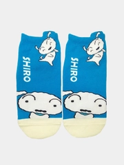 Носки короткие с принтом "Манга Crayon Shin-chan Shiro"