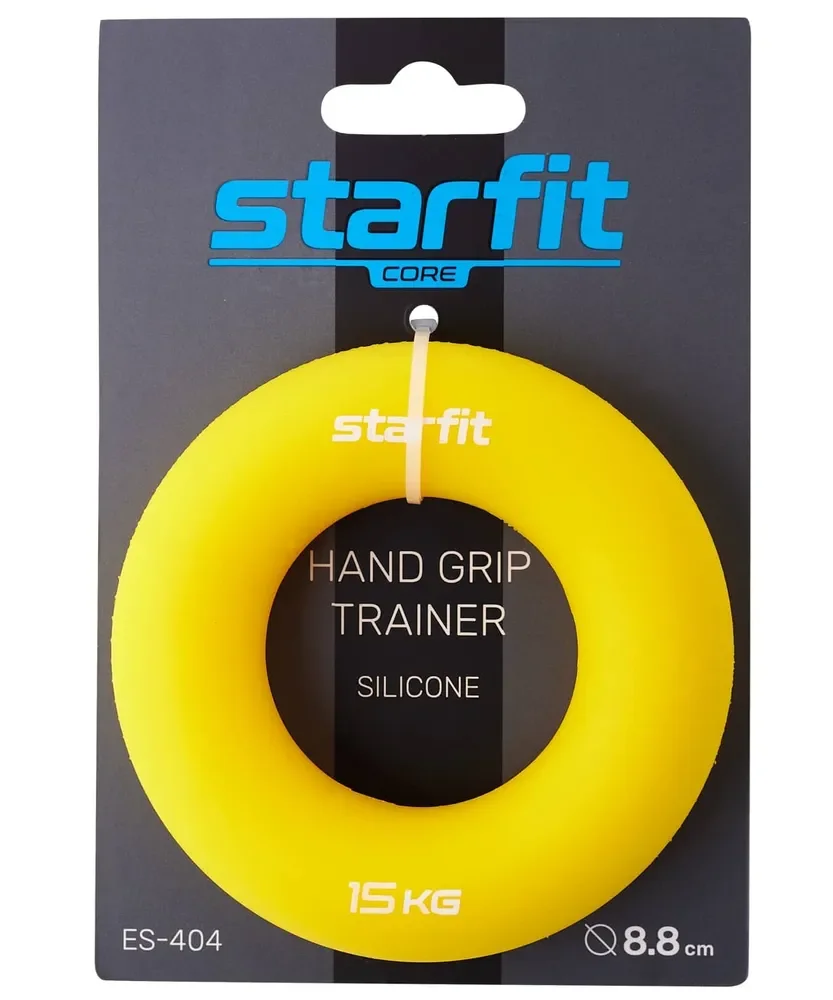 Желтый эспандер кистевой STARFIT ES-404, 15 кг