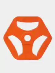 Оранжевый диск обрезиненный с хватами STARFIT, 2,5 кг