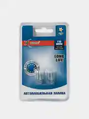 Автомобильная лампа накаливания T10 LONG LIFE Xenite, 12V, блистер 2шт