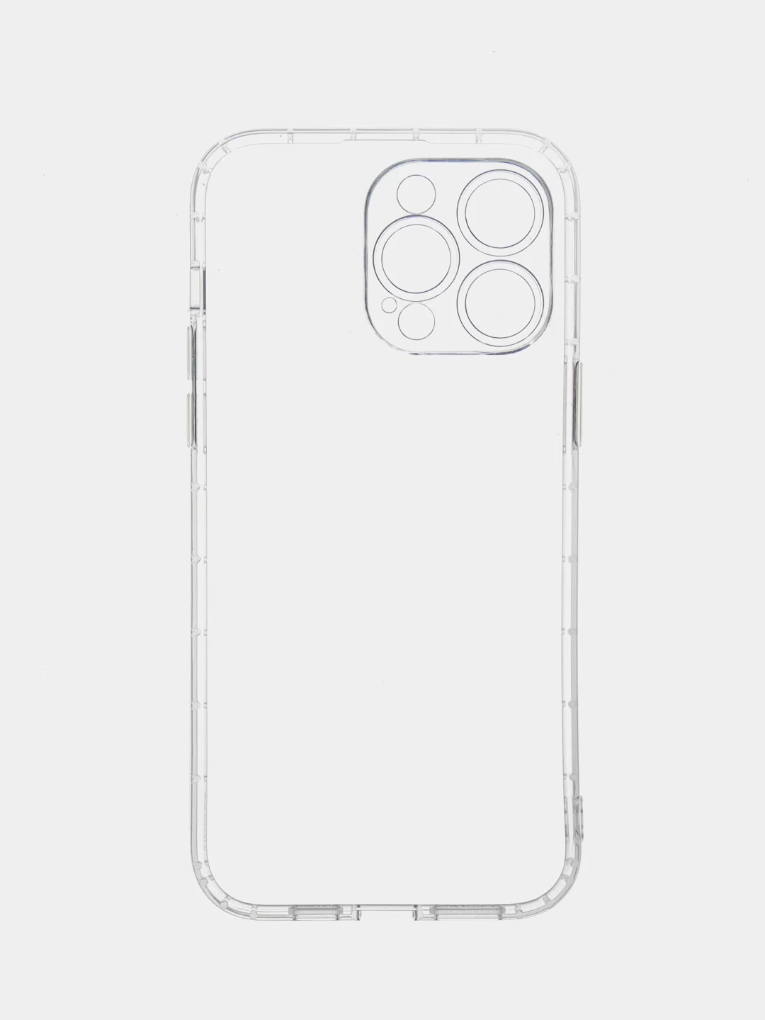 Белый чехол прозрачный для iPhone XR, 11, 11 Pro/Promax, 12, 12 Pro/Promax, 13, 13 Pro/Promax