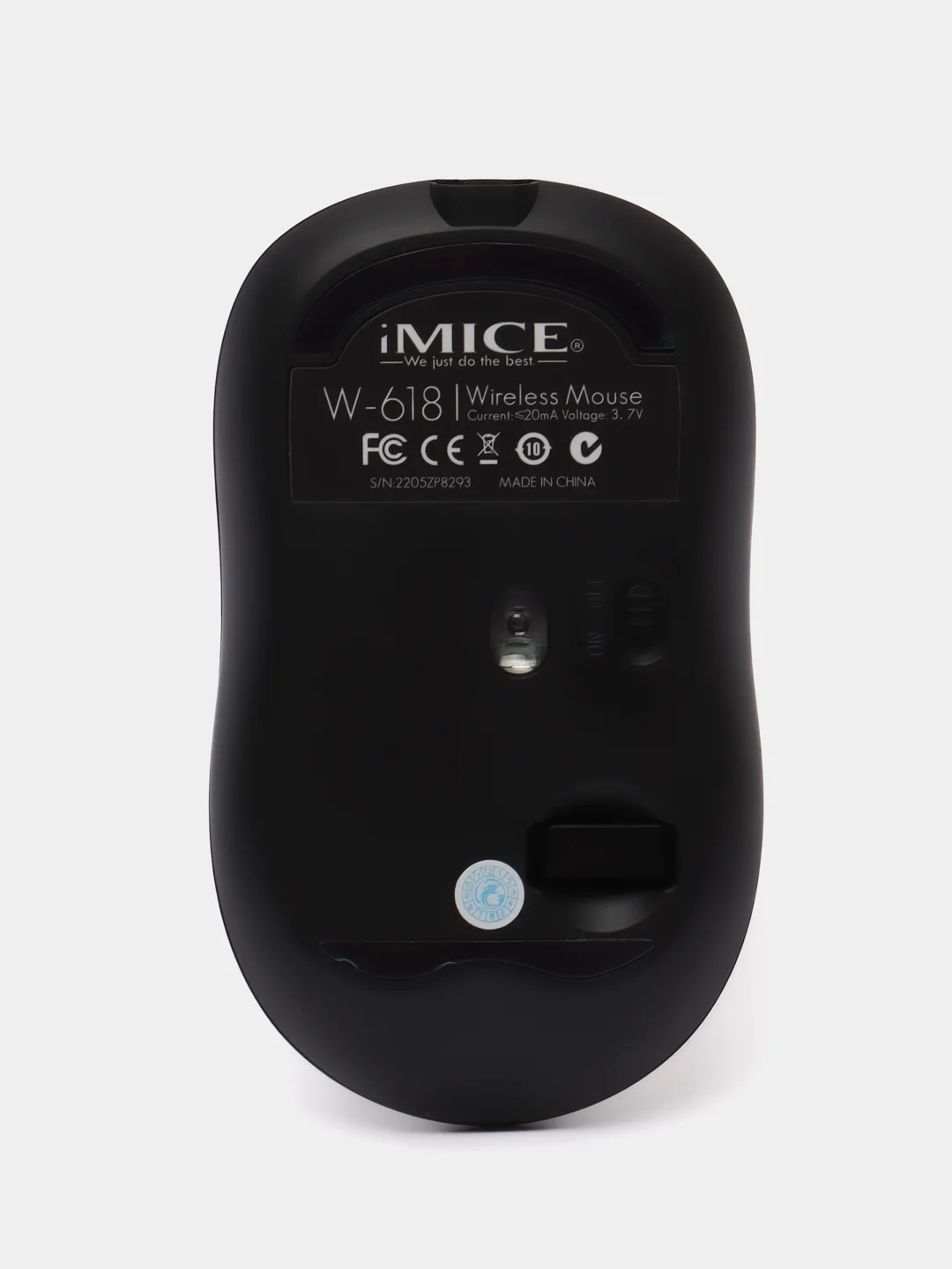 Черный беспроводная компьютерная мышь W-618, с RGB подсветкой