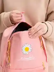 Розовый рюкзак школьный для девочки, набор 4 в 1