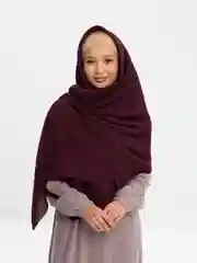 Бордовый палантин, турецкий