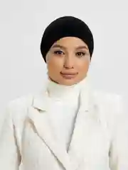 Черный шапка мусульманская на резинке и завязках