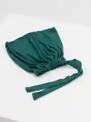 Тёмно-зелёный шапка мусульманская на резинке и завязках