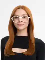 Белый имиджевые очки