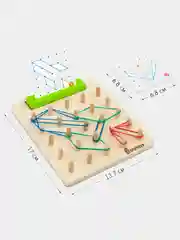Развивающая деревянная игрушка Геоборд