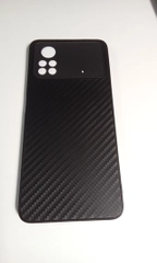 Чехол XIAOMI POCO X4 PRO карбон с защитой камеры