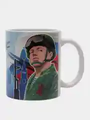 Белый кружка "23 февраля. С днем Защитника Отечества!"