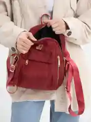 Красный женский повседневный мини рюкзак